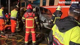 快訊／台鐵莒光號傳意外！斗南＝斗六間與小客車碰撞釀1傷（圖／翻攝畫面）