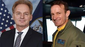 美國海軍部代理部長莫德里（左）認為羅斯福號前艦長克勞齊（右）的危機處理是背叛，並在6日公開砲轟官兵為他進行英雄式的送行。學長與學弟交鋒，不料在一週內先後丟官。（左圖取自維基共享資源，版權屬公有領域；右圖取自facebook.com/USSTheodoreRoosevelt）