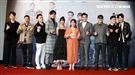 沈懿、林埈永、吳承洋、陳敬宣、江可德、班鐵翔、王孝元出席三立網劇「位！你在等我嗎？」首映會。（記者邱榮吉/攝影）