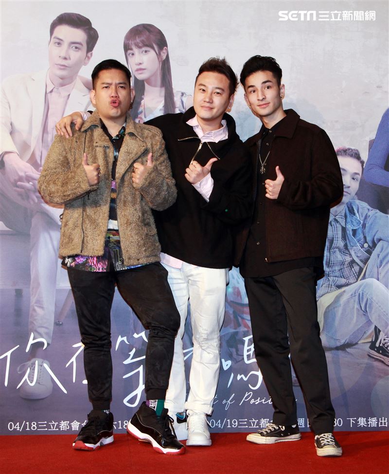 三立網劇「位！你在等我嗎？」演員沈懿、林埈永、王孝元。（記者邱榮吉/攝影）
