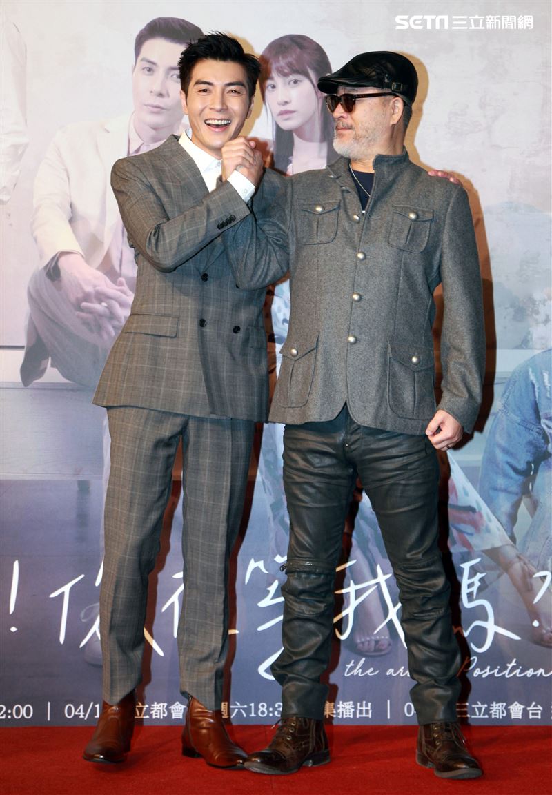 三立網劇「位！你在等我嗎？」演員江可德、班鐵翔。（記者邱榮吉/攝影）