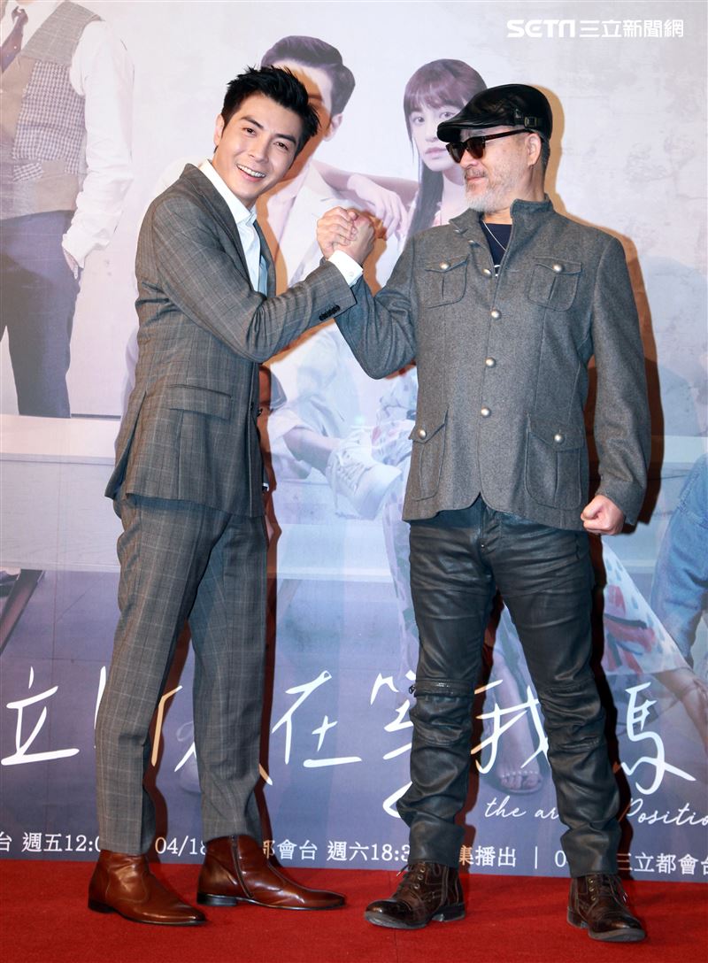 三立網劇「位！你在等我嗎？」演員江可德、班鐵翔。（記者邱榮吉/攝影）