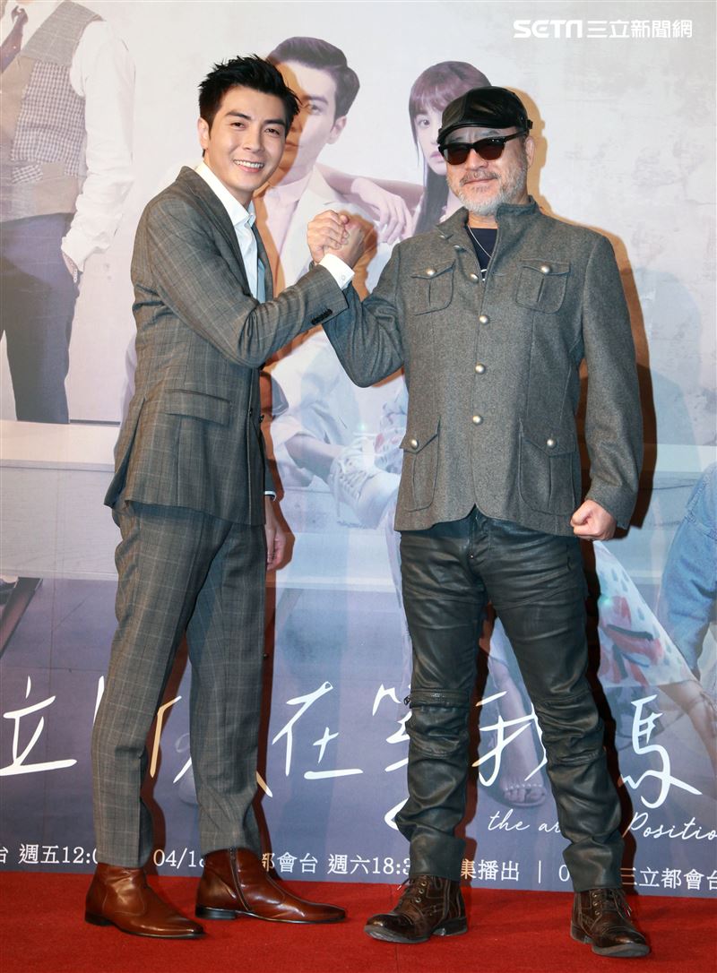三立網劇「位！你在等我嗎？」演員江可德、班鐵翔。（記者邱榮吉/攝影）