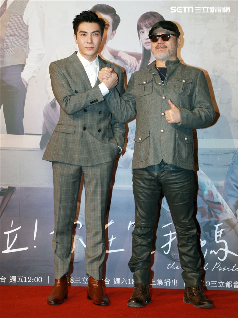 三立網劇「位！你在等我嗎？」演員江可德、班鐵翔。（記者邱榮吉/攝影）