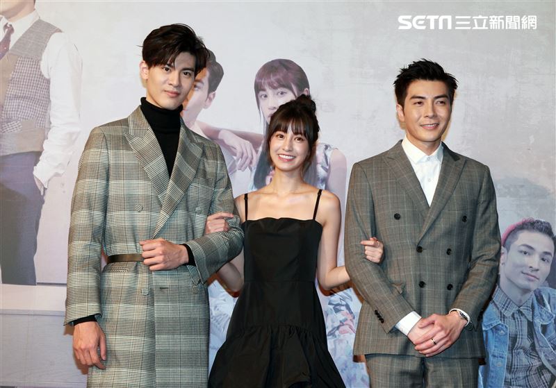 三立網劇「位！你在等我嗎？」演員吳承洋、陳敬宣、江可德。（記者邱榮吉/攝影）