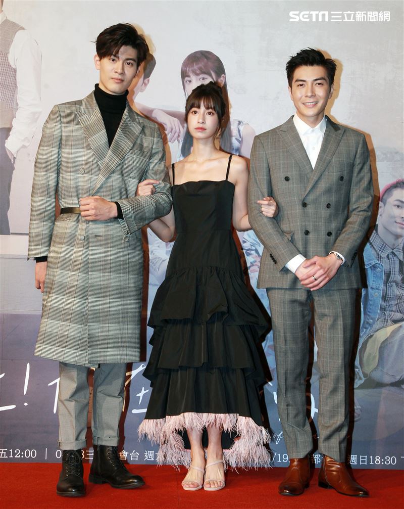 三立網劇「位！你在等我嗎？」演員吳承洋、陳敬宣、江可德。（記者邱榮吉/攝影）