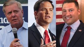 美國共和黨籍參議員葛蘭姆（左）表示，不會支持任何捐助WHO的資金，盧比歐（中）也已呼籲美國應好好檢視對WHO的資助。共和黨籍眾議員瑞森紹爾（右）則在7日提出決議案，呼籲國會凍結WHO捐助預算。（右圖取自facebook.com/GReschenthaler、中間圖取自.facebook.com/MarcoRubio、左圖取自facebook.com/LindseyGrahamSC）