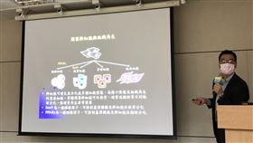 幹細胞的細胞分化過程清華大學化工系講座教授胡育誠9日解釋，人體幹細胞可以增生並分化成多種細胞型態，以間葉幹細胞為例，可以活化轉錄因子Sox9，控制基因轉錄以及促進幹細胞往軟骨分化。中央社記者蘇思云攝  109年4月9日