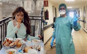 西班牙一名超過64萬粉絲追蹤的時尚網紅、38歲的蘿莎夫人（Madame de Rosa）回鍋當護理師到前線工作，但才幾天就傳出確診武漢肺炎（COVID-19、新冠肺炎）。翻攝IG