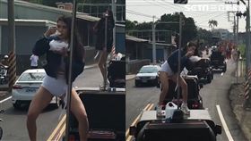 鍋燒麵,廟會,辣妹,熱舞,敬業(安安 授權提供)