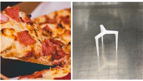 小小三角架是保持披薩好吃的密神器，防止紙盒因熱氣軟化和披薩黏在一起。（圖/翻攝自pixabay/翻攝畫面)