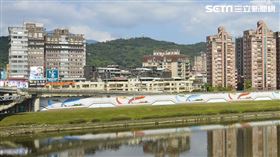 大直明水路海砂屋。（圖／記者陳韋帆攝影）