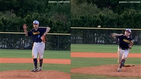 球去哪了？他「神藏球」投上各大美媒
棒球,藏球,投球,神技,投手
翻攝自IG adrock_5