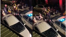 新北,中和,員警,踹人,屁孩（圖／翻攝畫面）