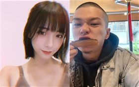  紅豆餅女神」閃亮亮與網紅「硬漢兄弟」成員黃包包分手仍繼續在網上互動。IG
