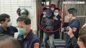 走密道發監避曝光「難如願」！秦偉紮馬尾發監　狼狽模樣曝（圖／翻攝畫面）