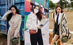 金泰希、潤娥、楊冪及古力娜扎就頻頻撞「Chloé C迷你小方包」。（圖／翻攝自IG）