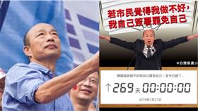 ▲台灣基進製作，「韓國瑜自我罷免計時器」。（圖／翻攝自臉書）