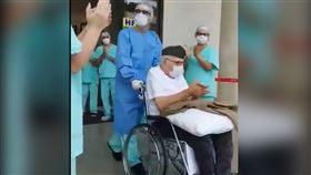 巴西少尉皮維塔（Ermando Piveta）出院（圖／翻攝自推特@Antonio00438010）