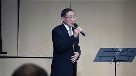 駐英處舉辦秋季演奏會中華民國駐英代表處20日晚間邀請二胡演奏家溫金龍在歐洲復興開發銀行（EBRD）總部舉辦秋季演奏會，圖為駐英代表林永樂致詞。中央社記者戴雅真倫敦攝　106年9月21日