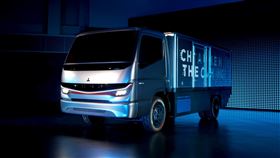 ▲MITSUBISHI FUSO eCanter F-Cell氫燃料電動貨車。（圖／翻攝FUSO網站）