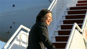 總統蔡英文出訪。總統府提供