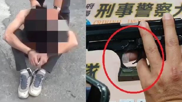 毒犯拔槍討命　勇警指頭插護弓救同仁