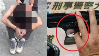 毒犯拔槍討命　勇警指頭插護弓救同仁