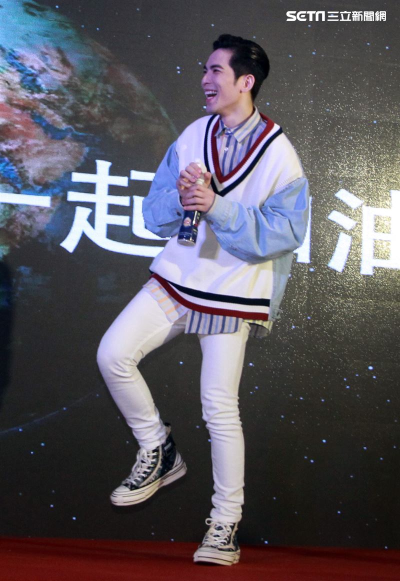 蕭敬騰出席水神公益活動。（記者邱榮吉/攝影）