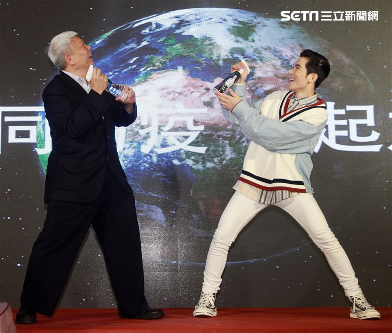 蕭敬騰出席水神公益活動。（記者邱榮吉/攝影）