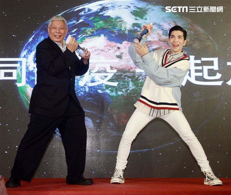 蕭敬騰出席水神公益活動。（記者邱榮吉/攝影）