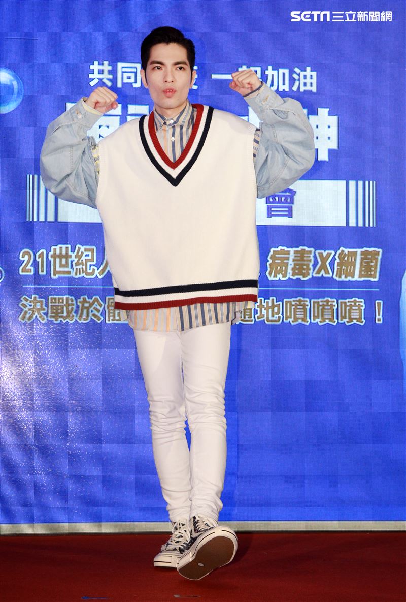 蕭敬騰出席水神公益活動。（記者邱榮吉/攝影）