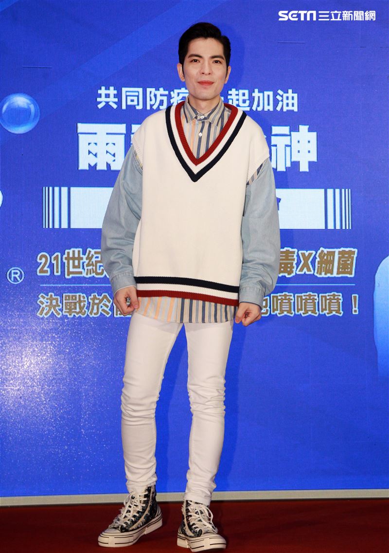 蕭敬騰出席水神公益活動。（記者邱榮吉/攝影）