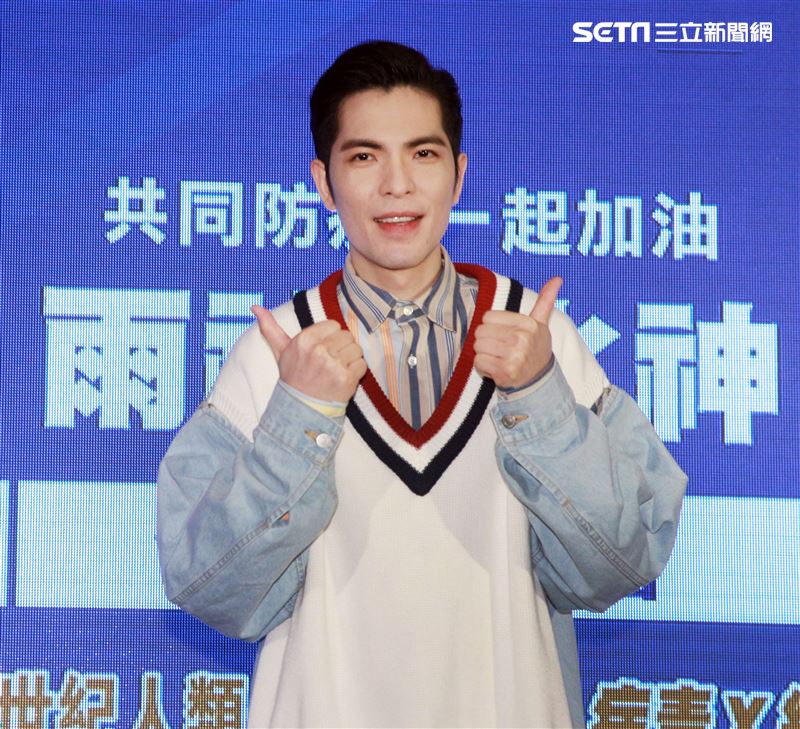 蕭敬騰出席水神公益活動。（記者邱榮吉/攝影）