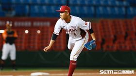 ▲陳禹勳8局上挨2轟。（圖／記者林聖凱攝影）