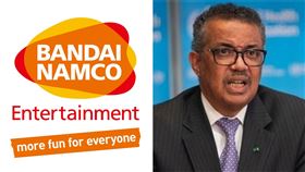 （合成圖／翻攝自Bandai Namco臉書、譚德塞推特）