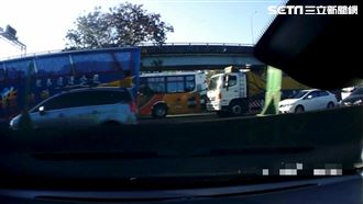 遭大車推撞國道橫行5百米　駕駛嚇壞