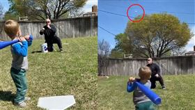 最狂幼娃！開轟+甩棒　爺驚呆飆粗口
Mike Trout,紐約洋基,全壘打,甩棒,幼娃
翻攝自IG sarahtopham