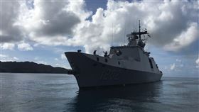 臺帛友好　敦睦艦隊　遠航訓練　訪問帛琉　（翻攝中華民國駐帛琉大使館臉書）
