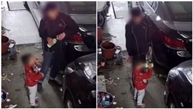 騙「老闆2歲兒」喝清潔劑　洗車工急落跑…犯案畫面曝光（圖／翻攝自YouTube）