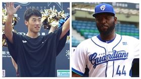 ▲富邦悍將洋投索沙（Henry Sosa）、猿隊投手翁瑋均。（圖／富邦悍將提供、記者蕭保祥攝影）