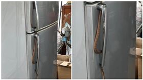 冰箱握把「多一條」　她見真面目嚇傻（圖／翻攝自爆廢公社）