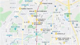 高雄,敦睦艦,確診,熱點,地圖,左營區/google map