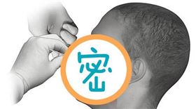 鼻腔,採檢,棉棒,武漢肺炎(翻攝自 推特)