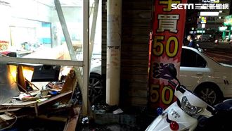 彰化年輕男駕車衝檳榔攤　整間店垮了