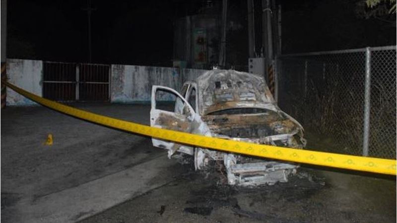 觀音山暗夜火燒車　駕駛座赫見焦屍
