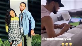 NBA／不會打字　柯瑞慘遭老婆嘲笑
NBA,金州勇士,Stephen Curry,Ayesha Curry,電腦,打字
翻攝自Ayesha Curry IG