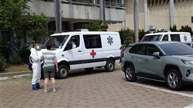 軍方救護車一度進入台中一中校園。（圖／校方提供）