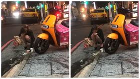 正妹,玉米,麥當勞,水溝,地上（圖／翻攝自爆廢公社公開版）