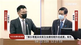 江啟臣憂心我國戰備能量是否足夠。（圖／翻攝自國會頻道）